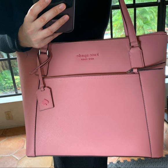kate spade Handbags - KATE SPADE CARNATION PINK CAMERON POCKET TOTE NEW